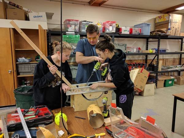 Assembling a wooden shooter prototype