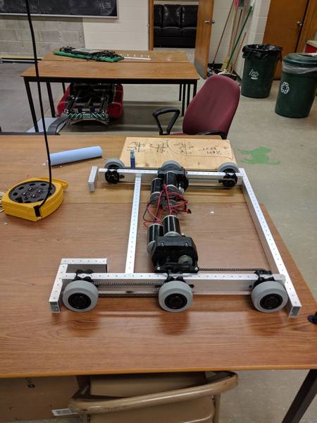 Oscar's fully assembled drive chassis