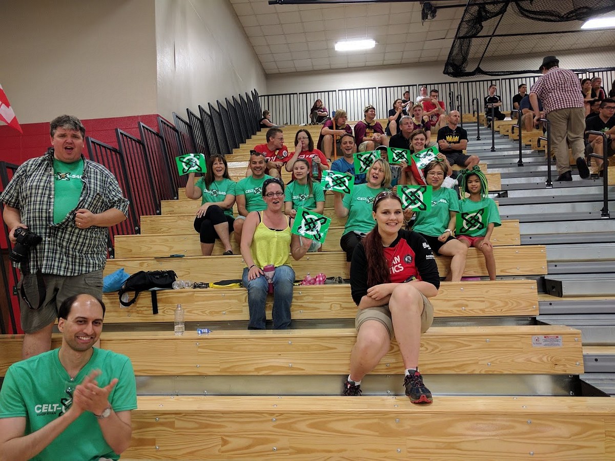 Our wonderful parents cheering us on at the Indiana Robotics Invitational!