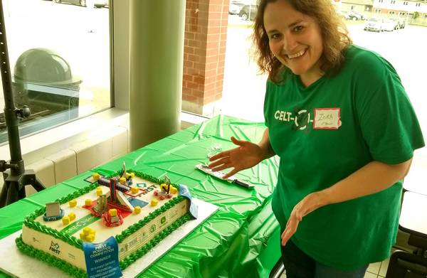 A cake made by one of our parents, featured at the end of the season banquet