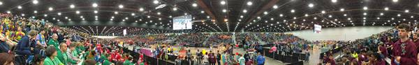 Panoramic view of the Darwin field
