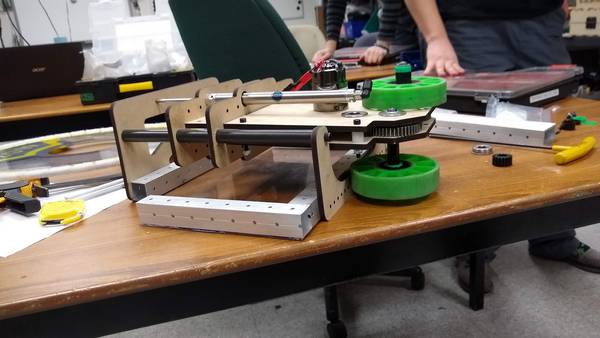 One of our many Hatch Panel mechanism iterations