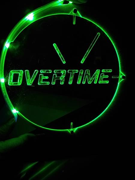 Illuminated Overtime 2019 trophy