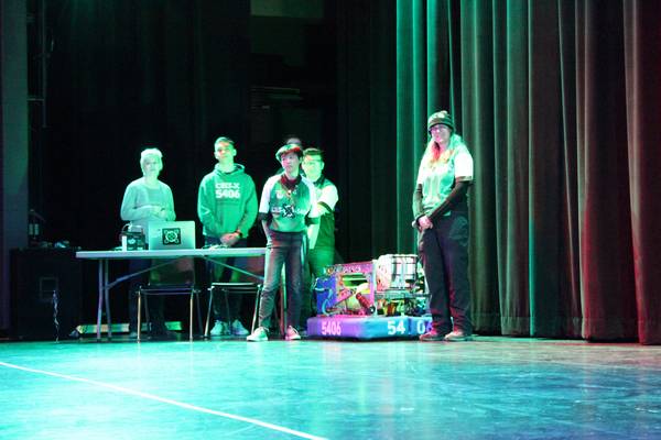 Celt-X demoing at the the HWCDSB System Science Fair, waiting to present